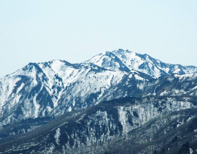 3月。佐渡島の金北山の画像